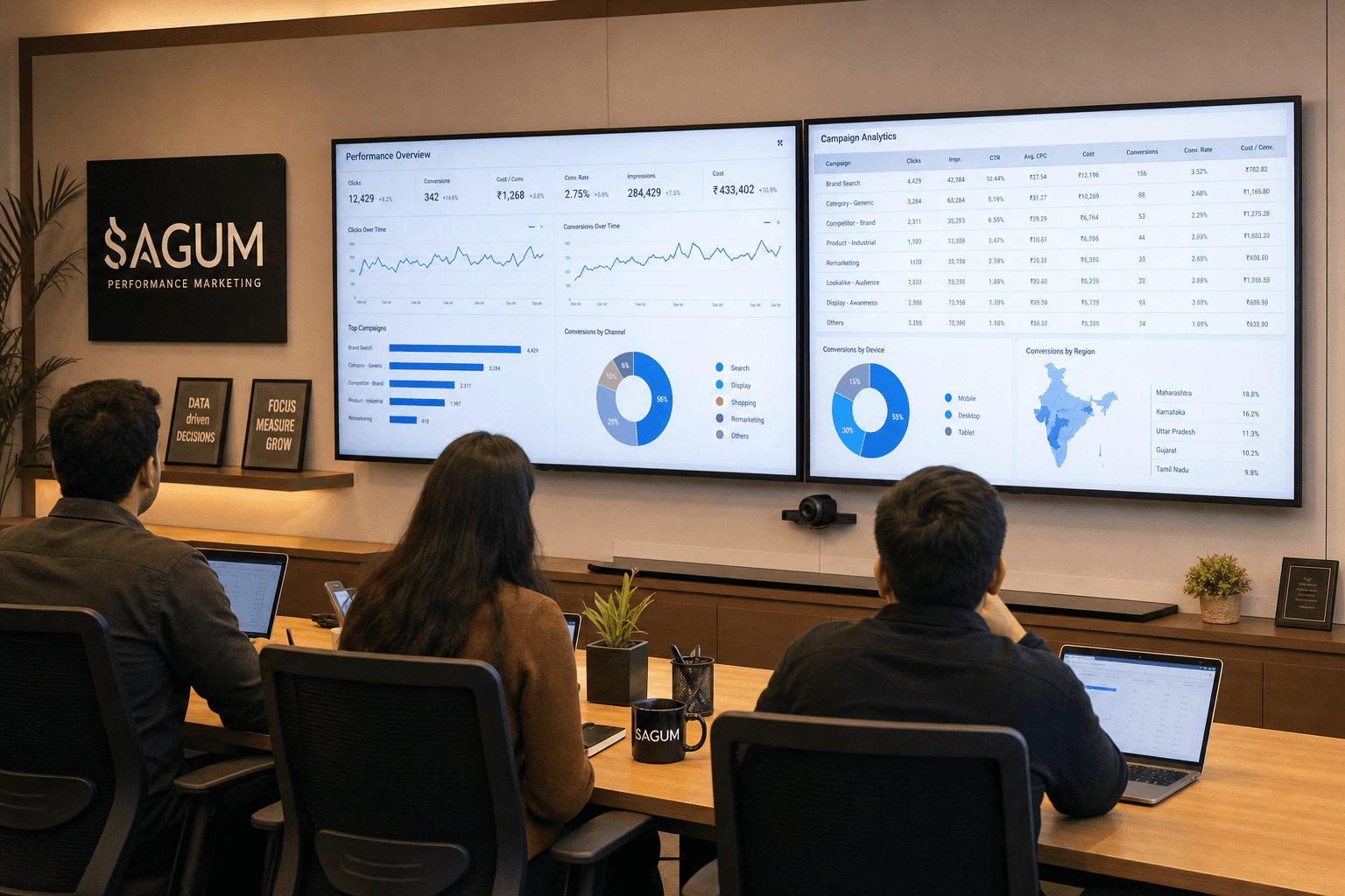 The Sagum team, senior operators behind the strategy