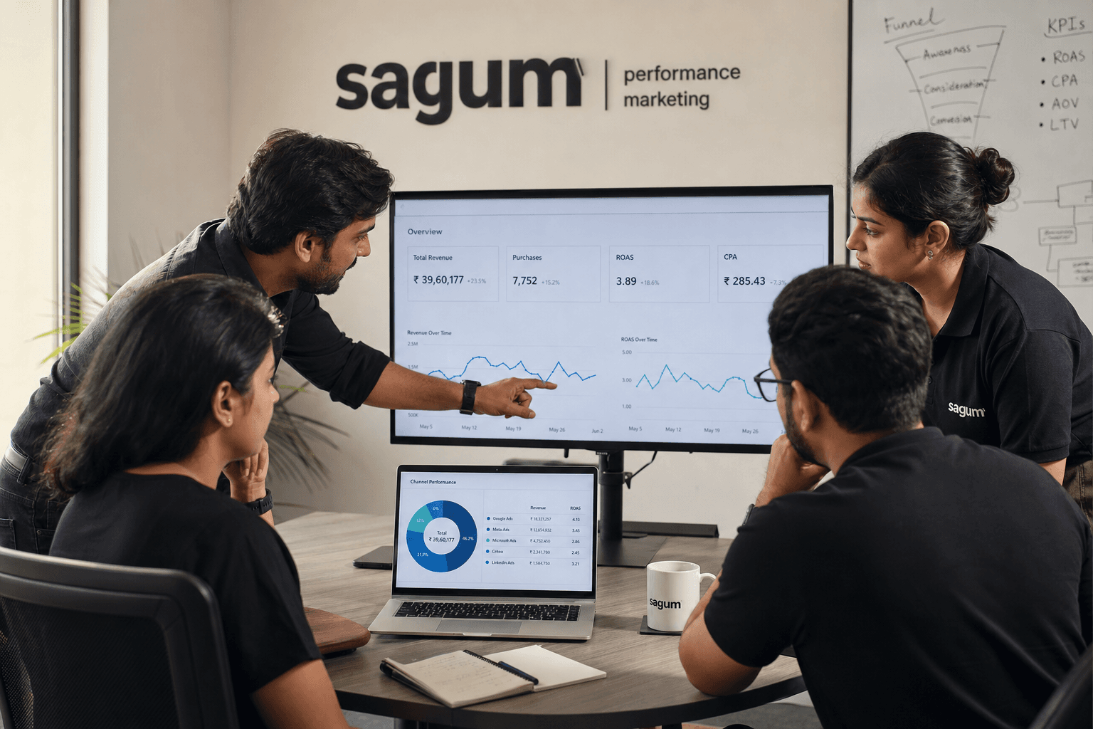 The Sagum team, senior operators behind the strategy