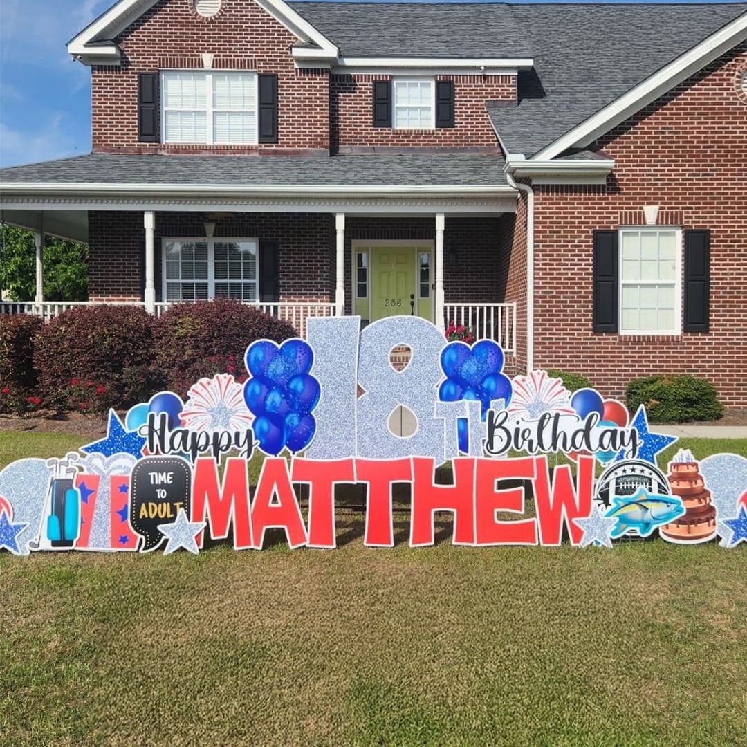 Card My Yard celebratory yard sign