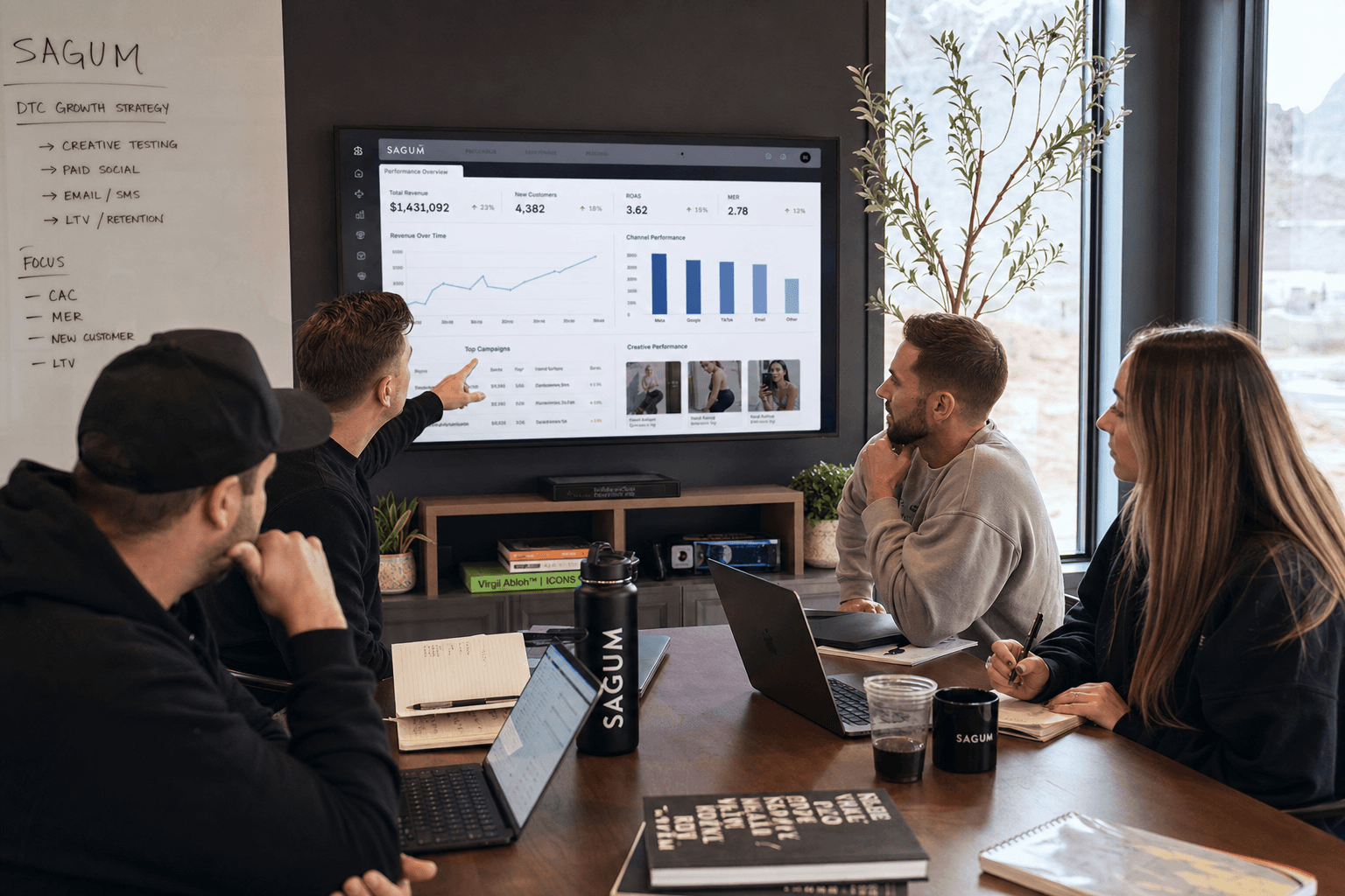 The Sagum team, senior operators behind the strategy