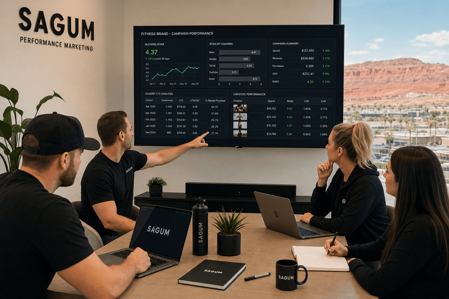 The Sagum team, senior operators behind the strategy