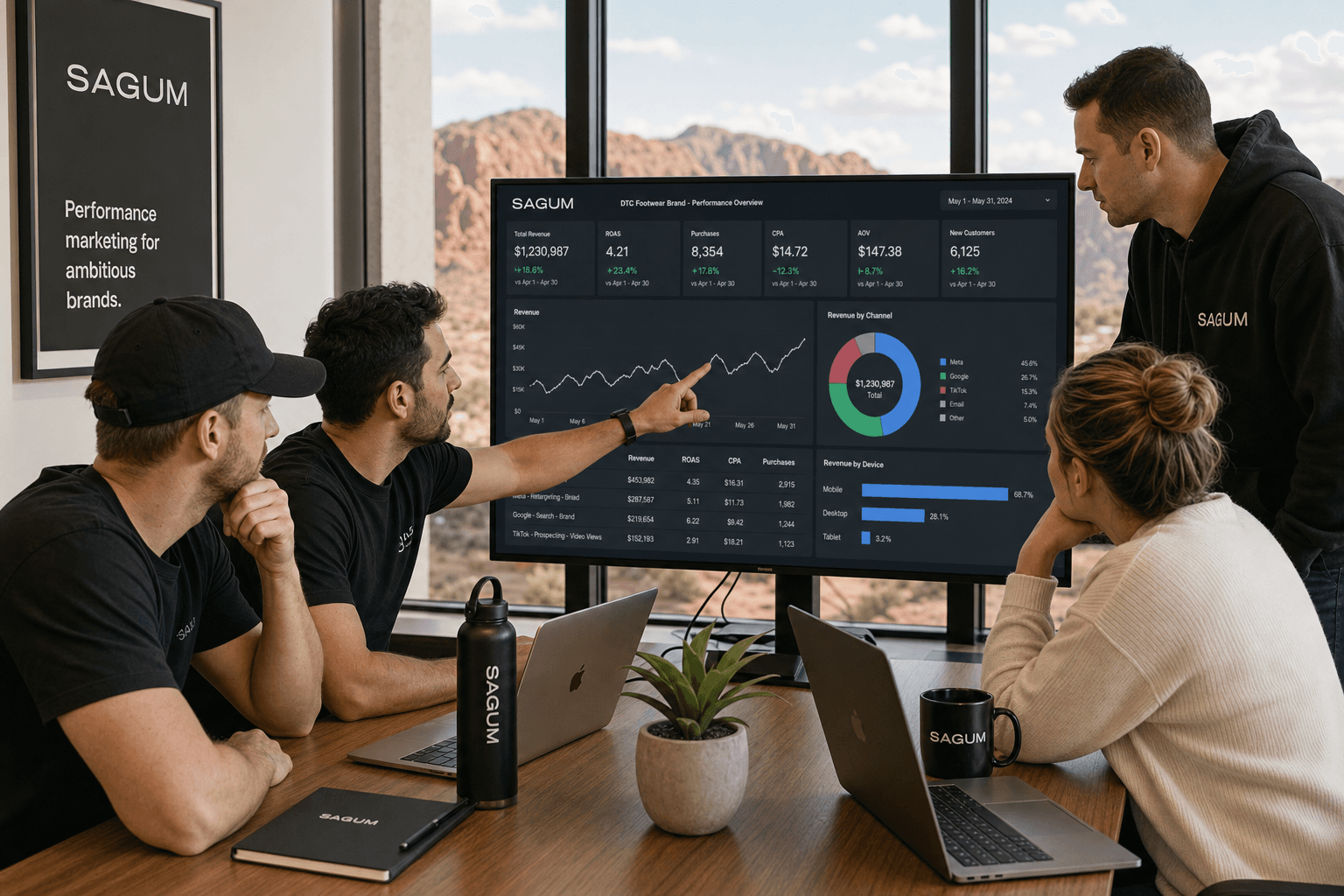 The Sagum team, senior operators behind the strategy