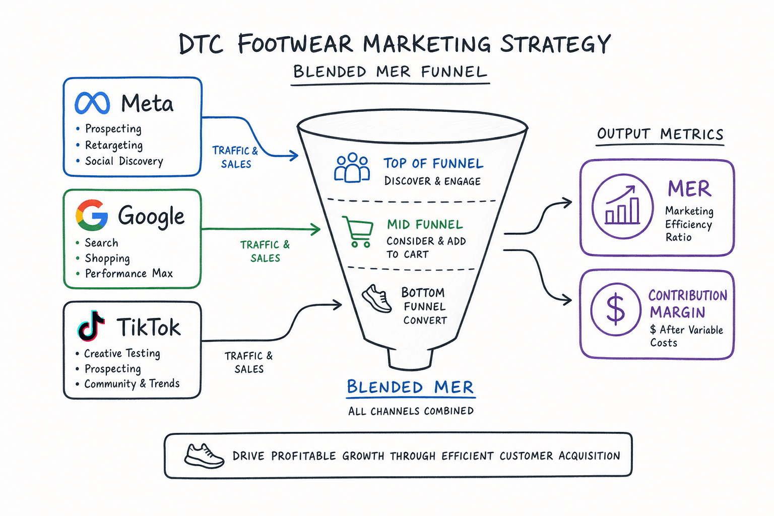 The advertising strategy for a Footwear Brands business