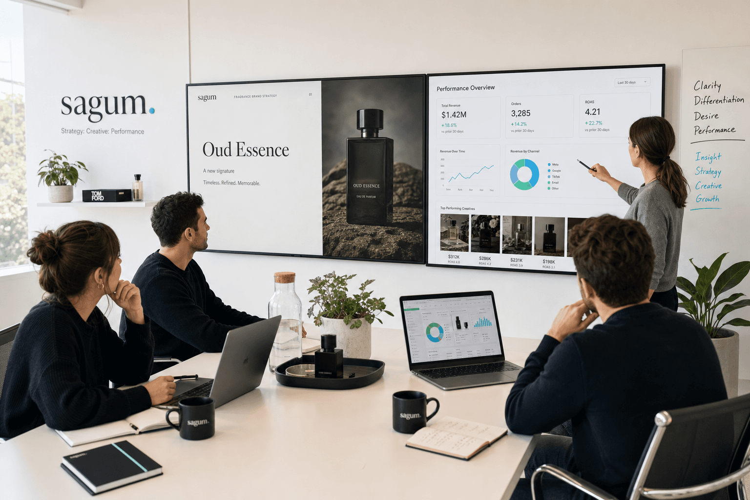 The Sagum team, senior operators behind the strategy