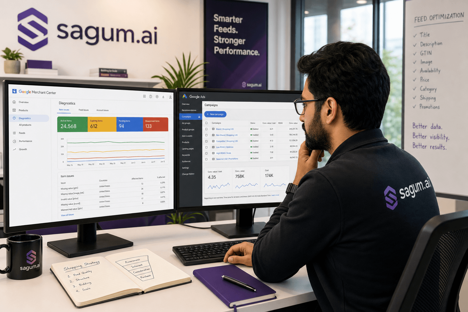 The Sagum team, senior operators behind the strategy