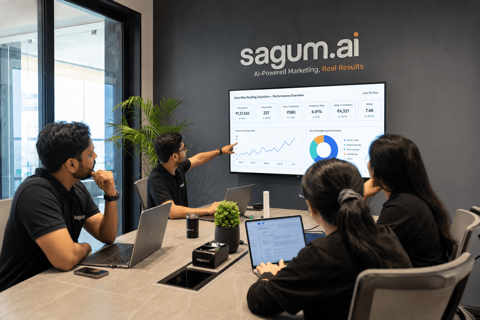 The Sagum team, senior operators behind the strategy