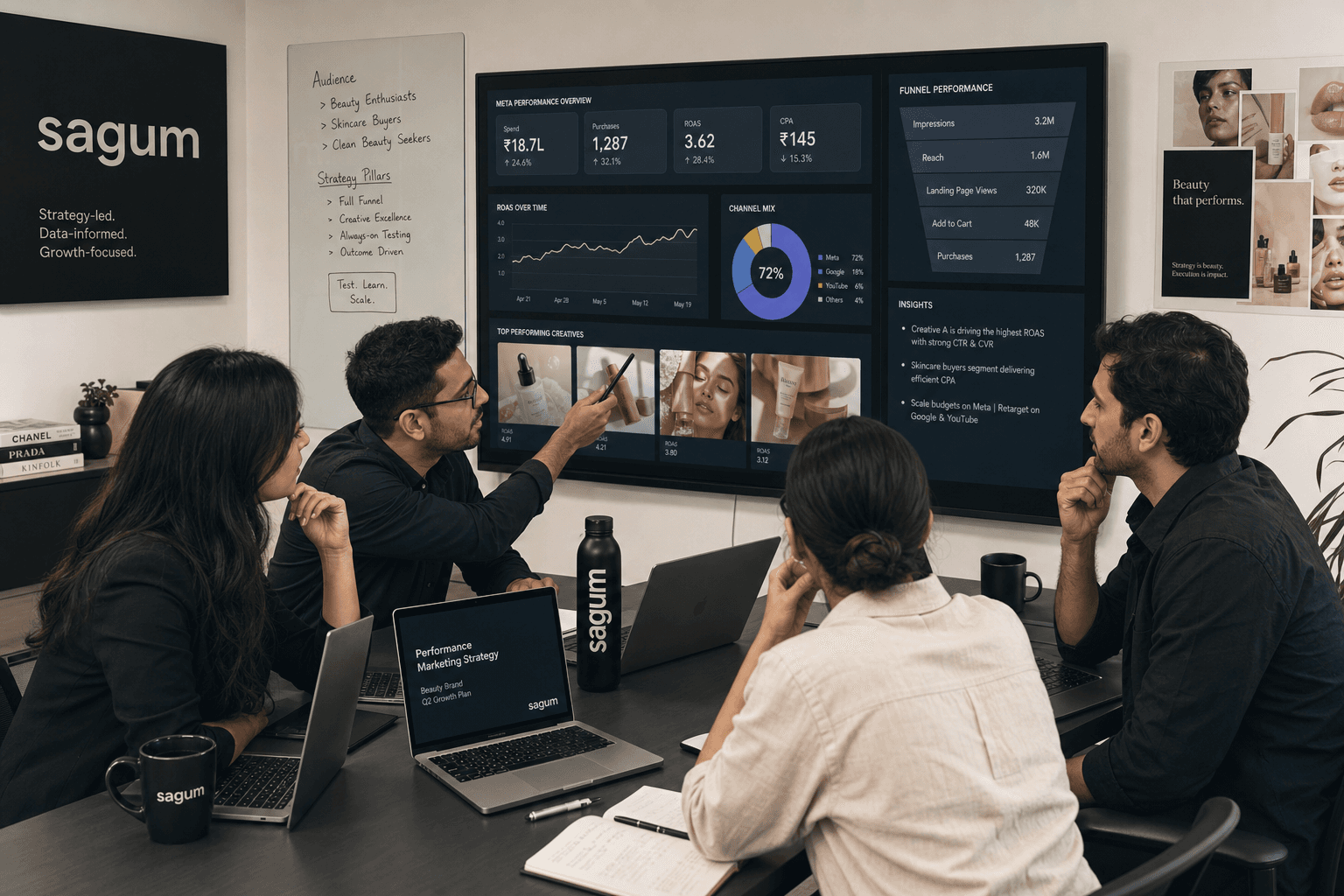The Sagum team, senior operators behind the strategy