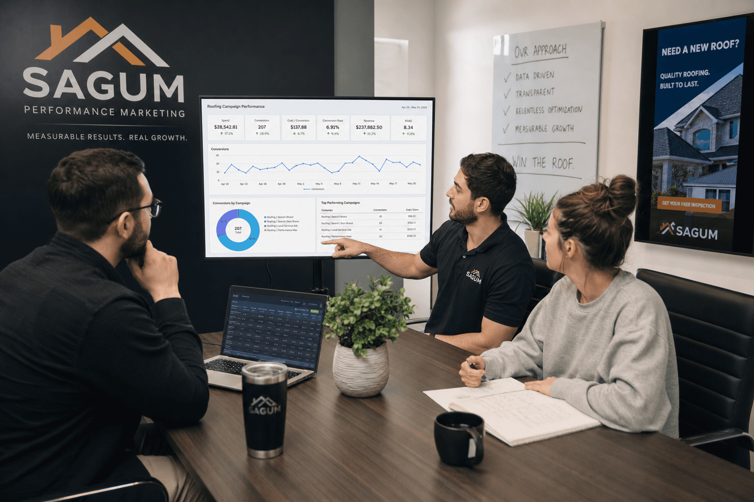 The Sagum team, senior operators behind the strategy