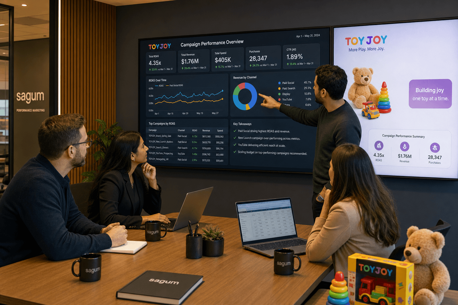 The Sagum team, senior operators behind the strategy