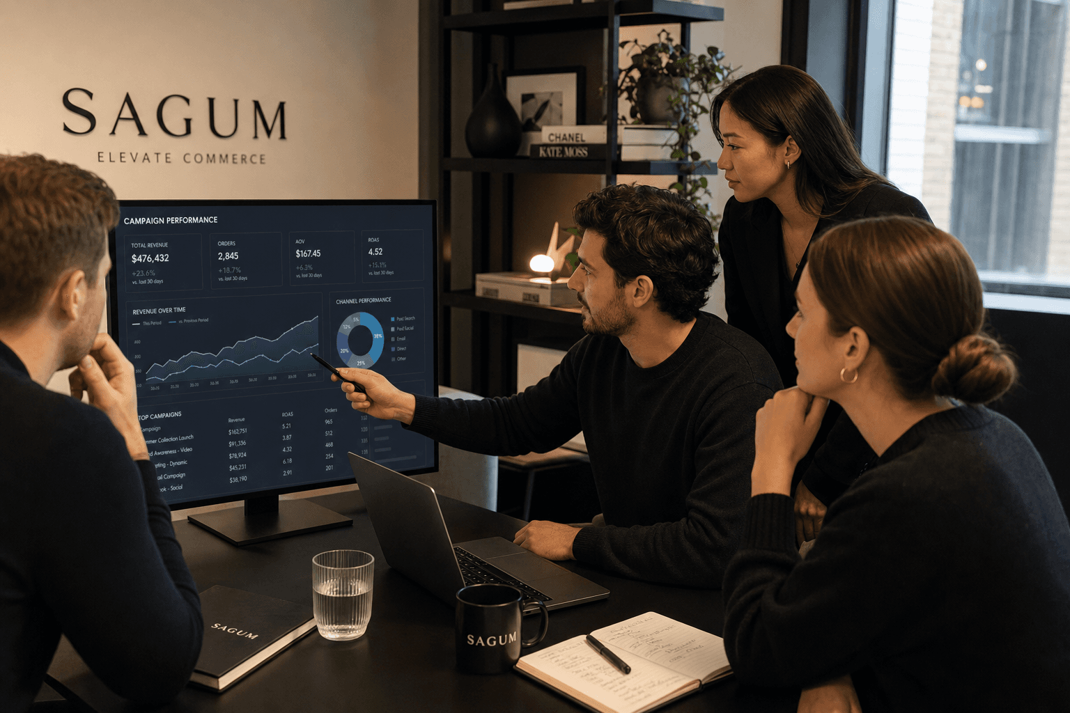 The Sagum team, senior operators behind the strategy